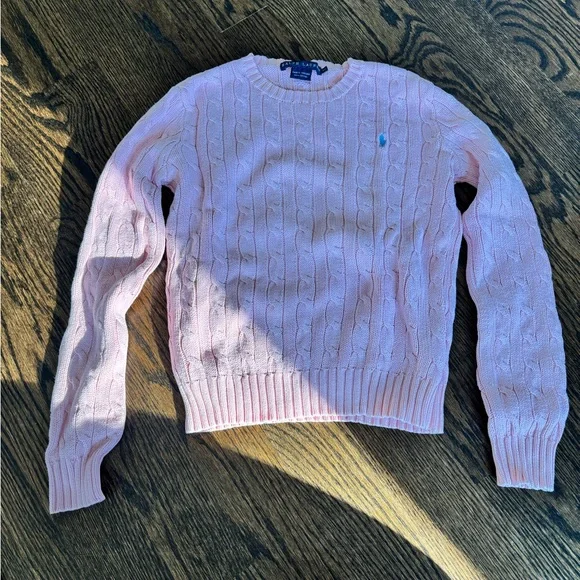 Ralph Lauren Women's Cable Knit Sweaters - Red, Pink, Purple, Teal, White - Picture 12 of 16